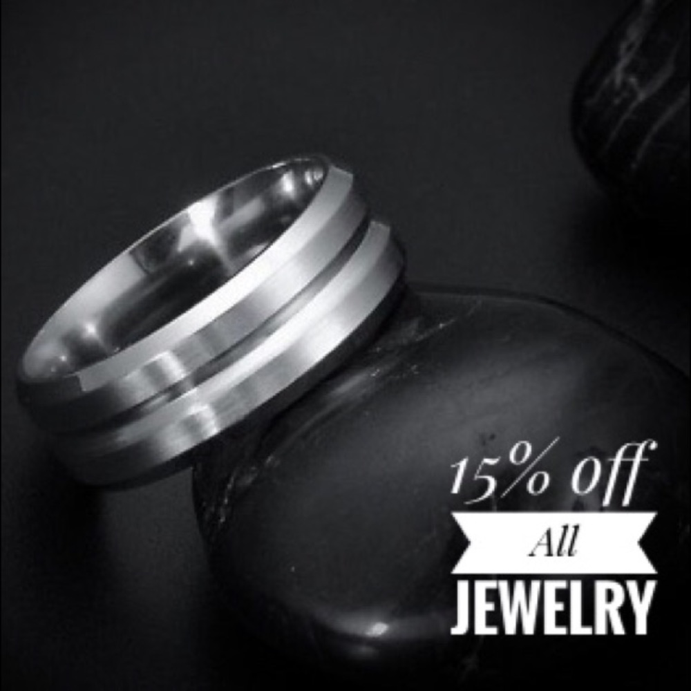 ⭐️3for$30! 🆕 Silver Concave Ring Band Unisex Sz 11 NWT